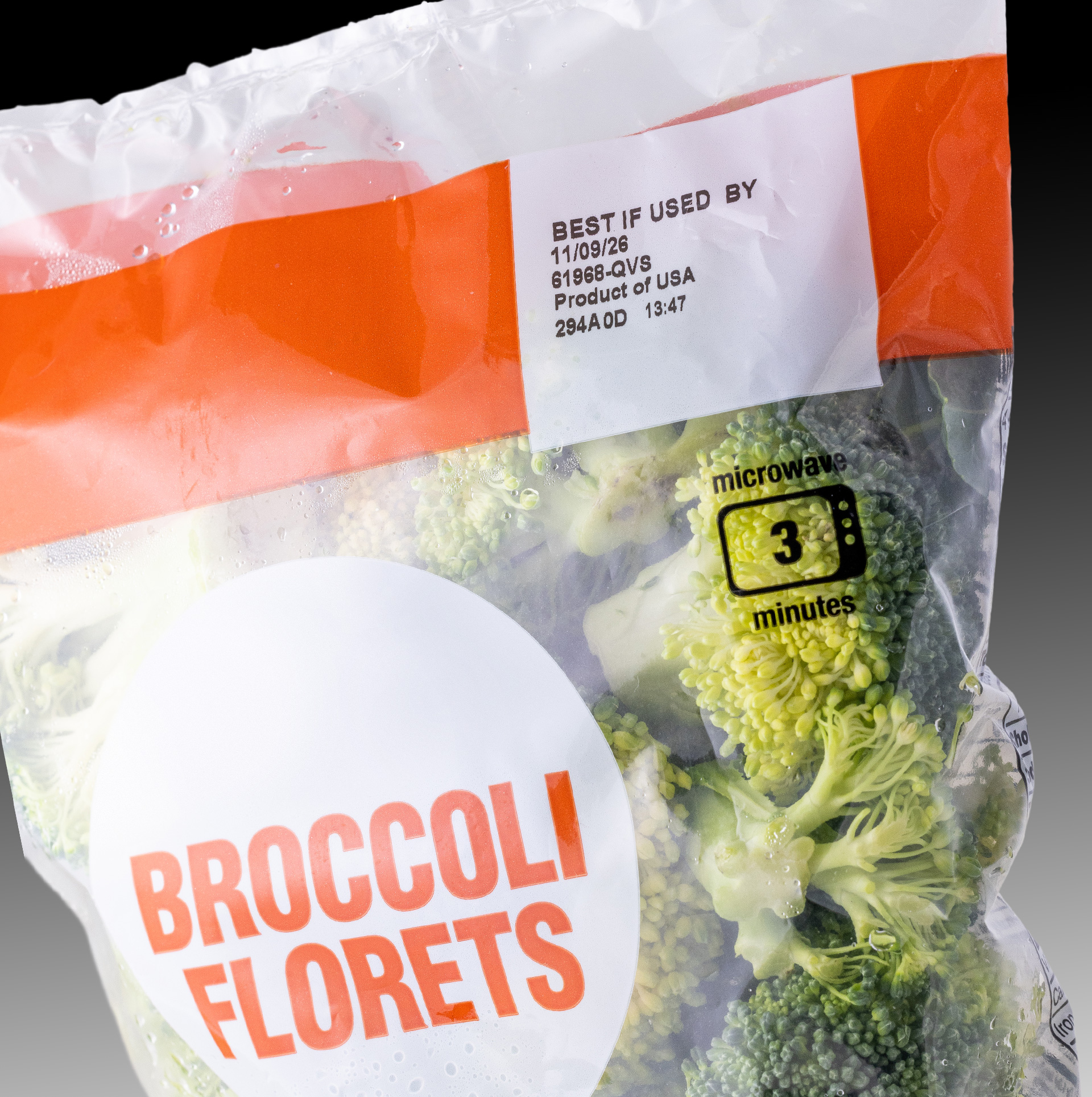 TTO printing on flexible film for e.g. produce