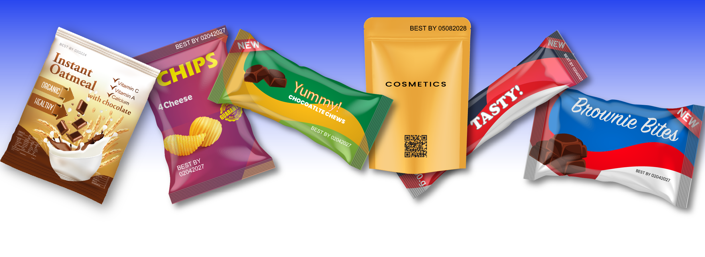 Marking and coding on various types of flexible film packaging