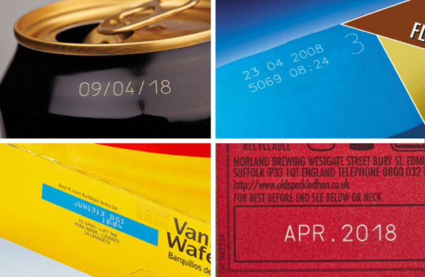 laser product date coding on a variety of product substrates