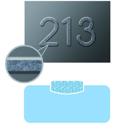 9.3µm wavelength achieves a ‘foaming’ effect of the PET material