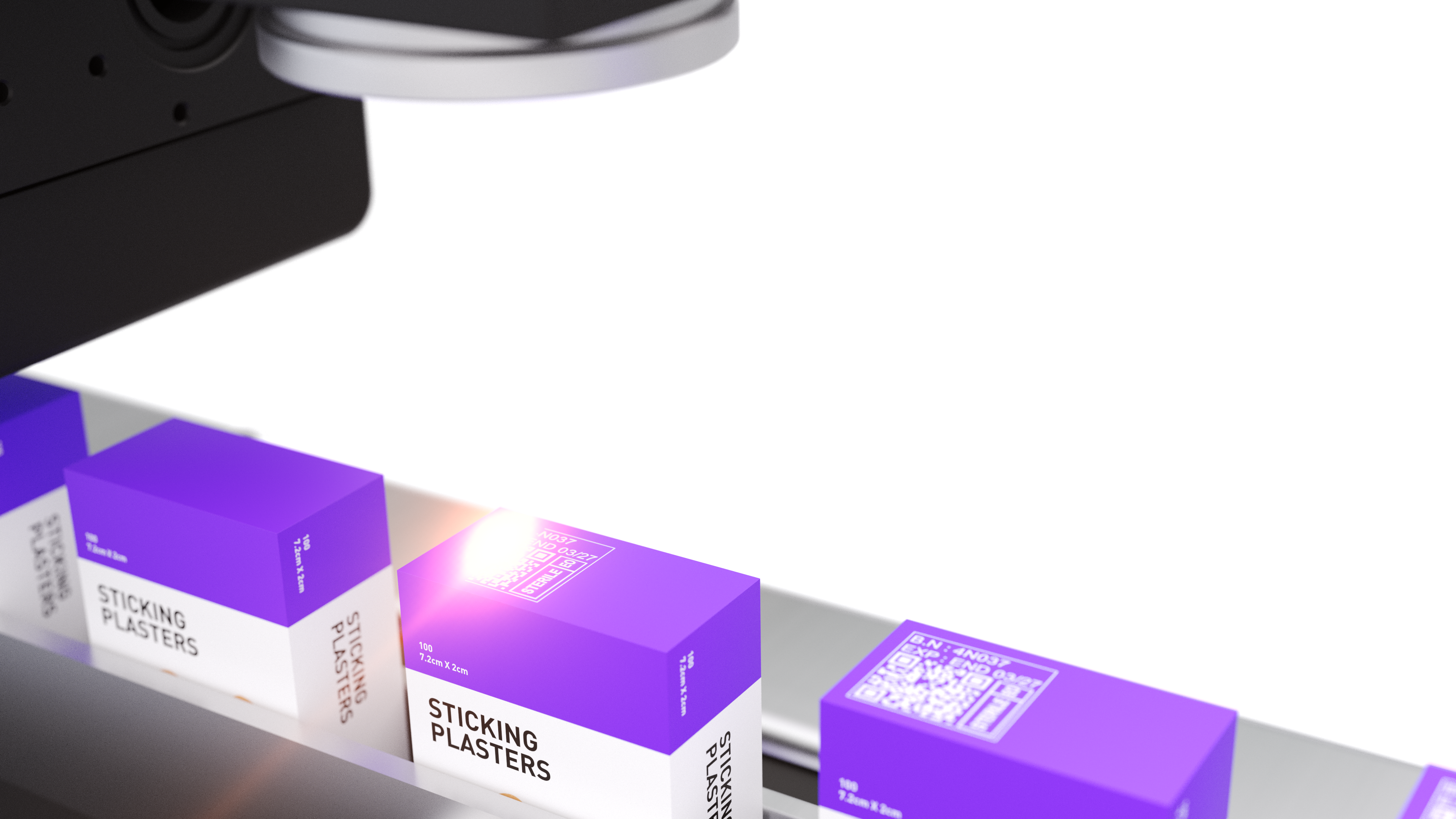 CO2 laser ablating a coating on a carton