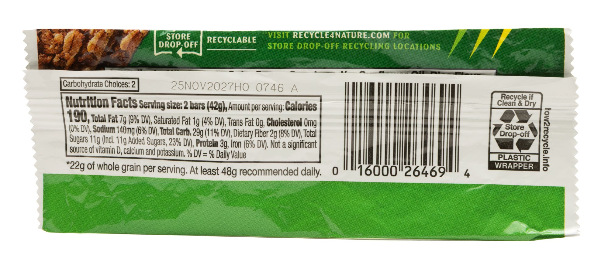 UV laser marking date code on flexible salty snack packaging film