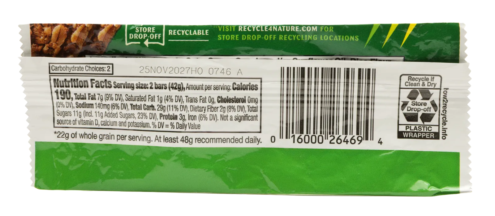 UV laser marking date code on flexible salty snack packaging film