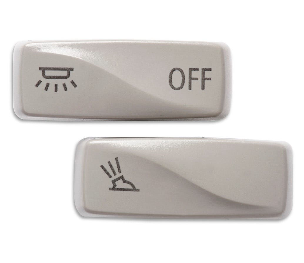 Switch laser marked with graphics and text