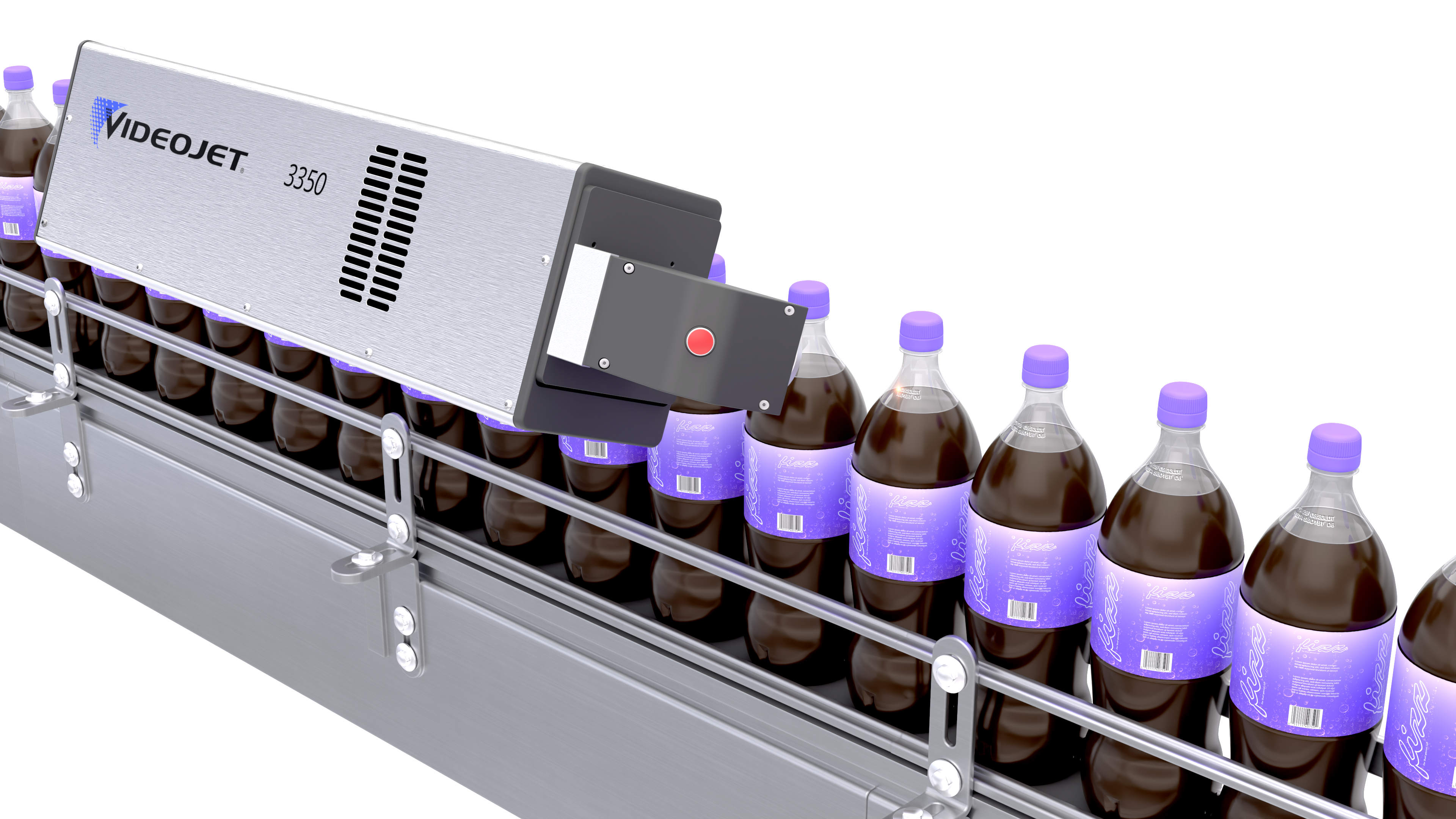 PET bottle laser marking with Videojet 3350